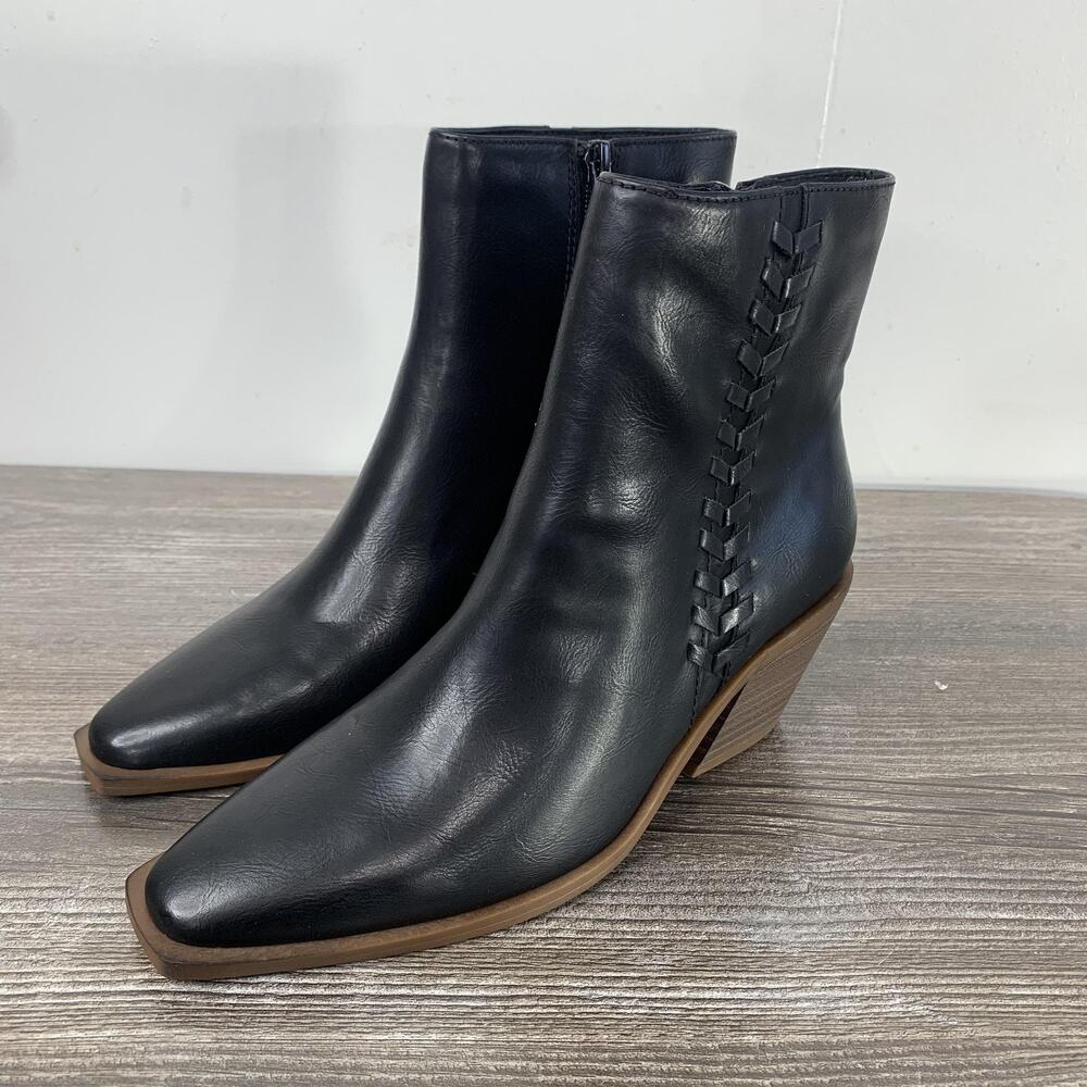 Frye And‎ Co Katara Ankle Booties Womens Size 6 Black Block Heel Boots Shoes